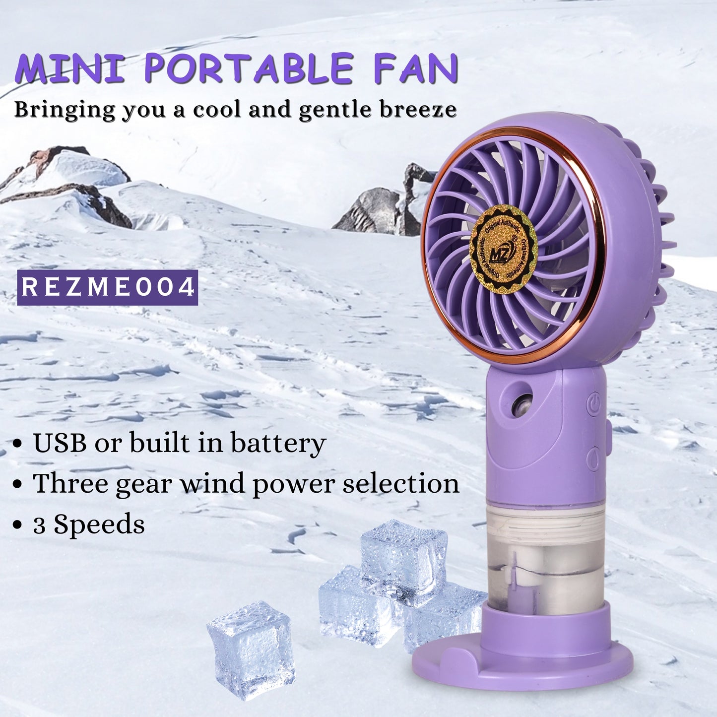 USB Portable Mini Fan with water cooling