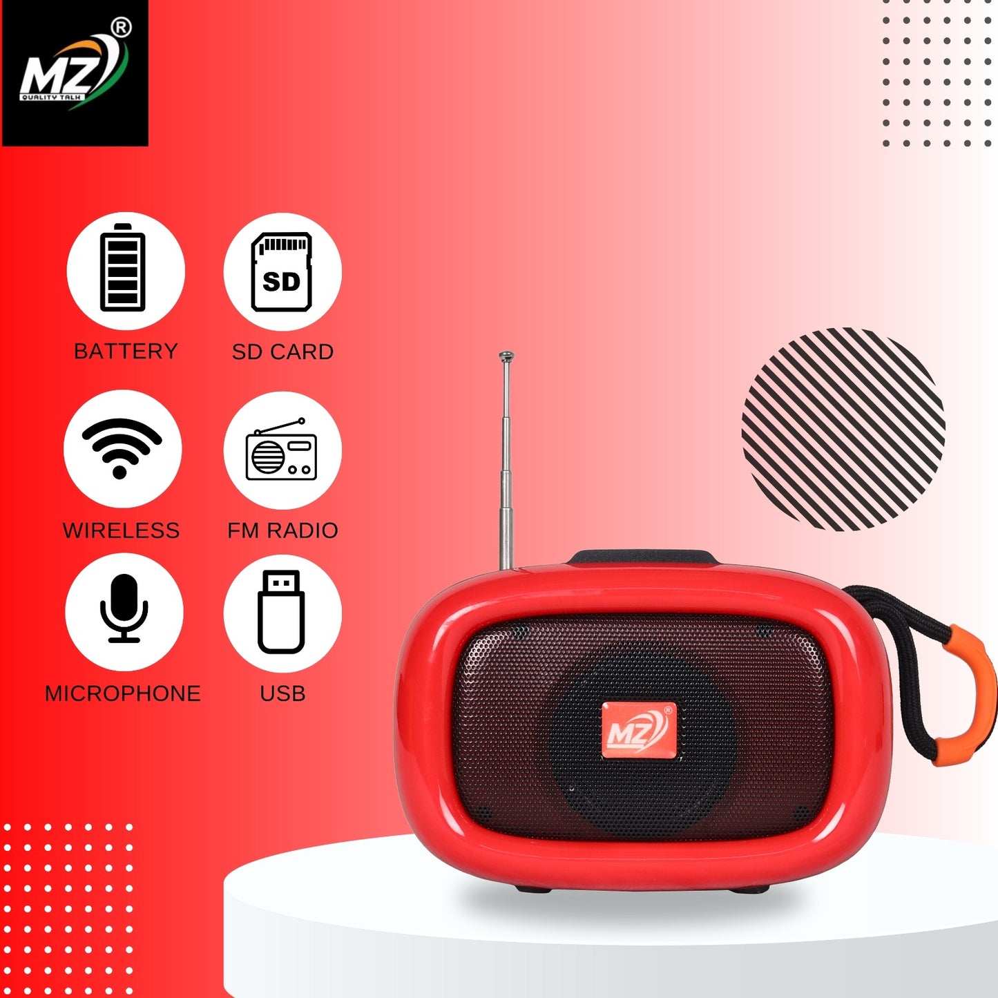 MZ M32 Mini Boom Bluetooth Speaker – Big Sound, Small Size!