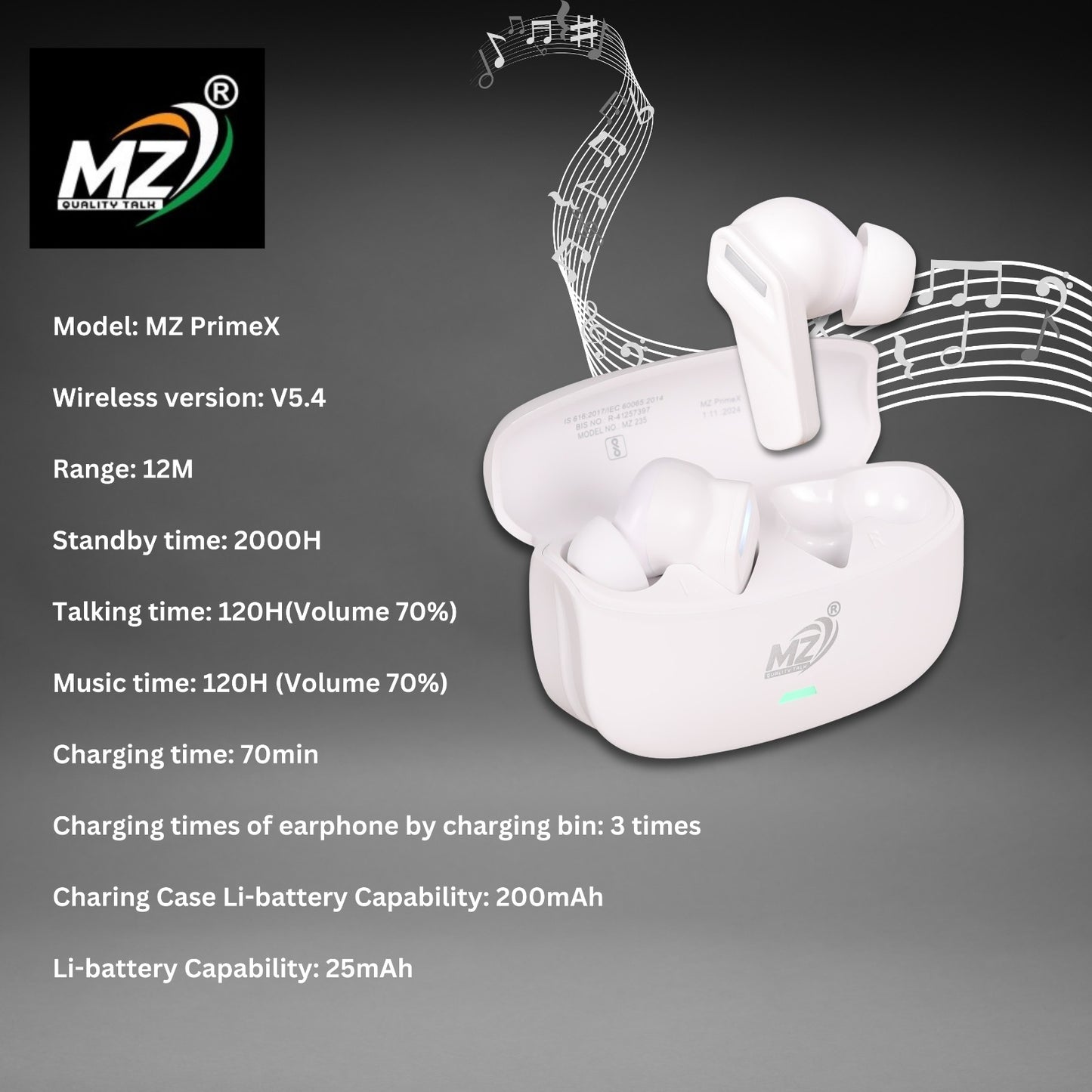 Mz PrimeX TWS earpods