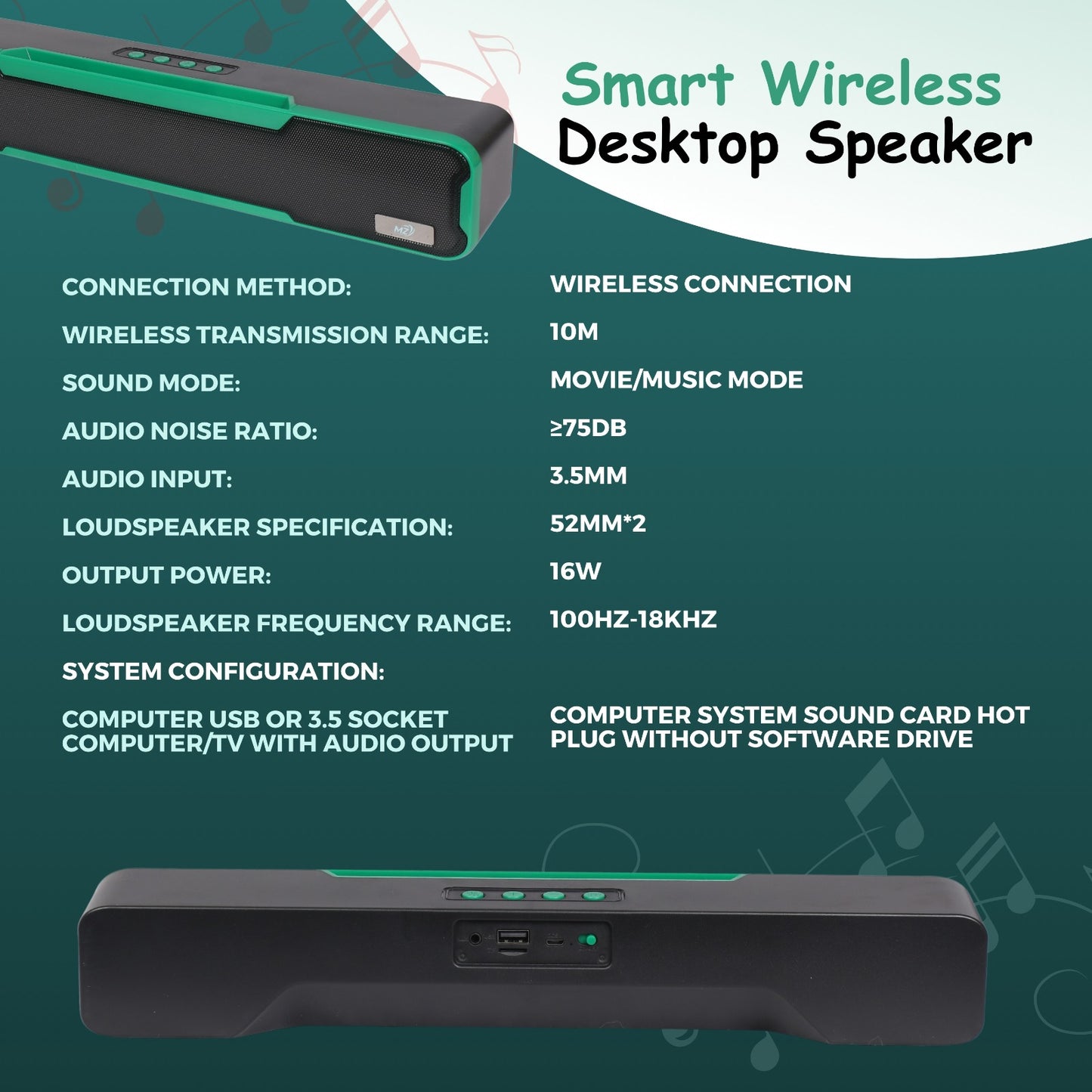 Sound Bar for TV – Powerful Home Theater in a Slim Design