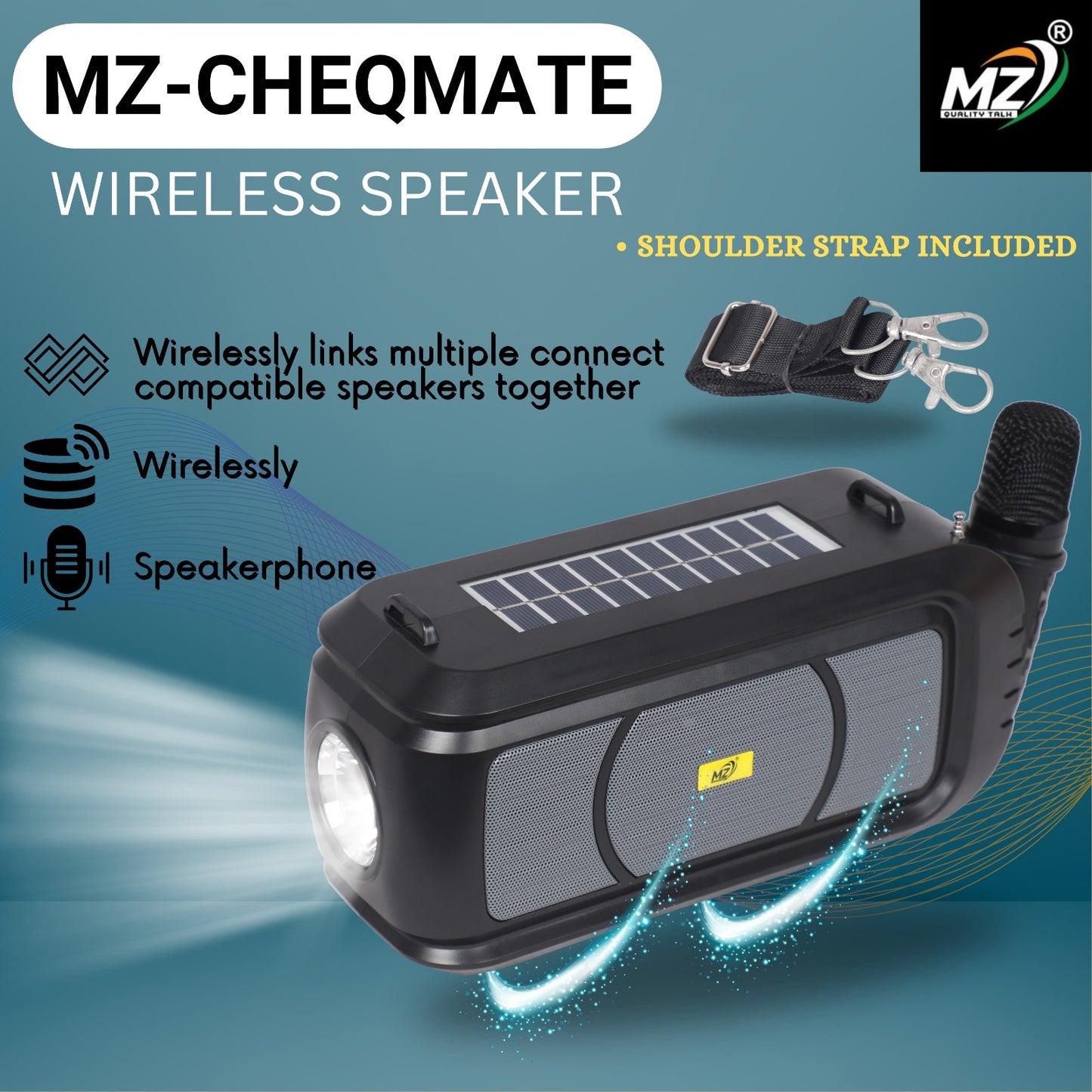 Compact Mic with Built-In Speaker – Portable & Powerful Sound
