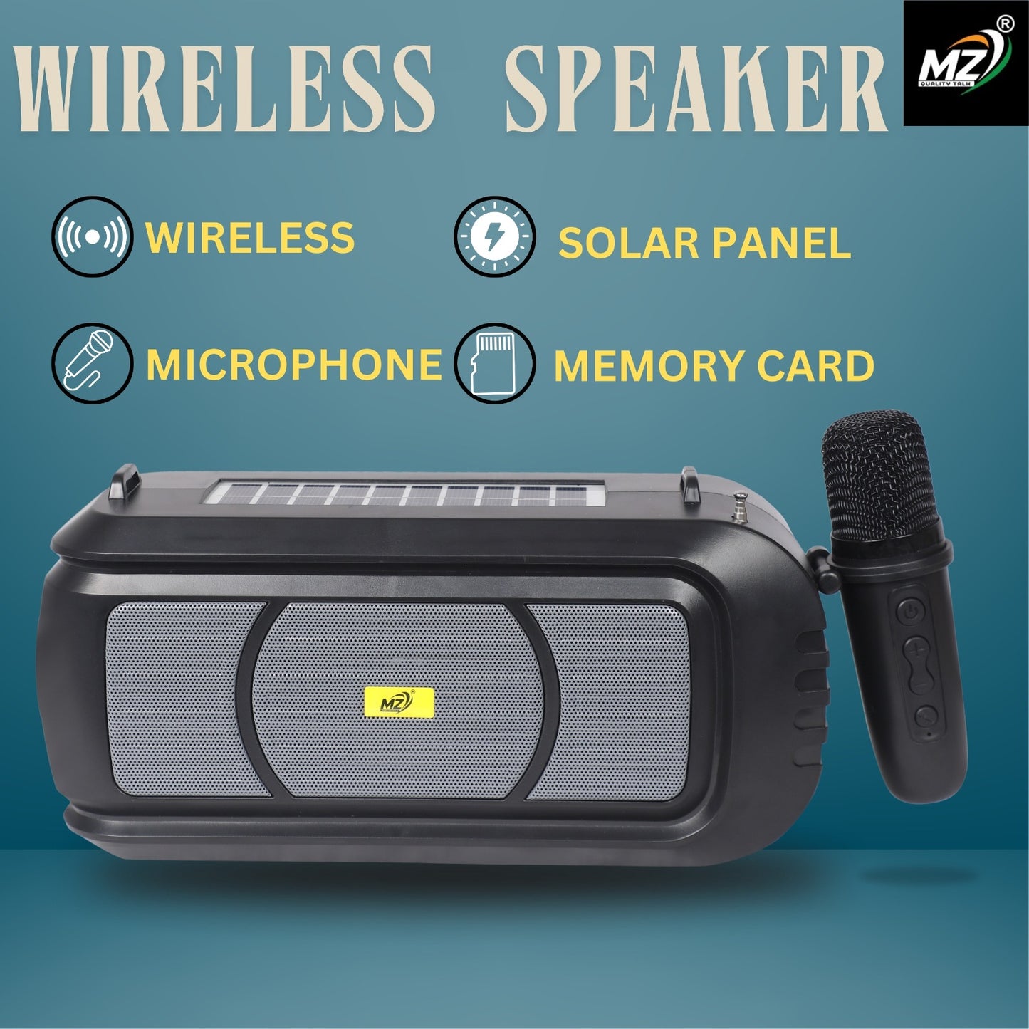 Compact Mic with Built-In Speaker – Portable & Powerful Sound