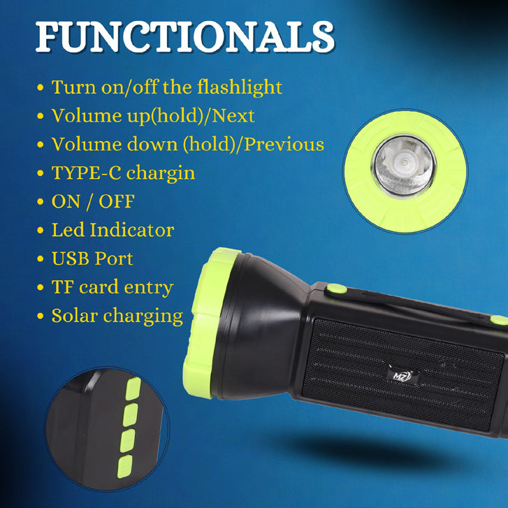 Solar Wireless Bluetooth Speaker – Eco-Friendly, Portable & Powerful