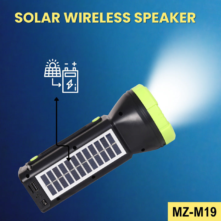 Solar Wireless Bluetooth Speaker – Eco-Friendly, Portable & Powerful