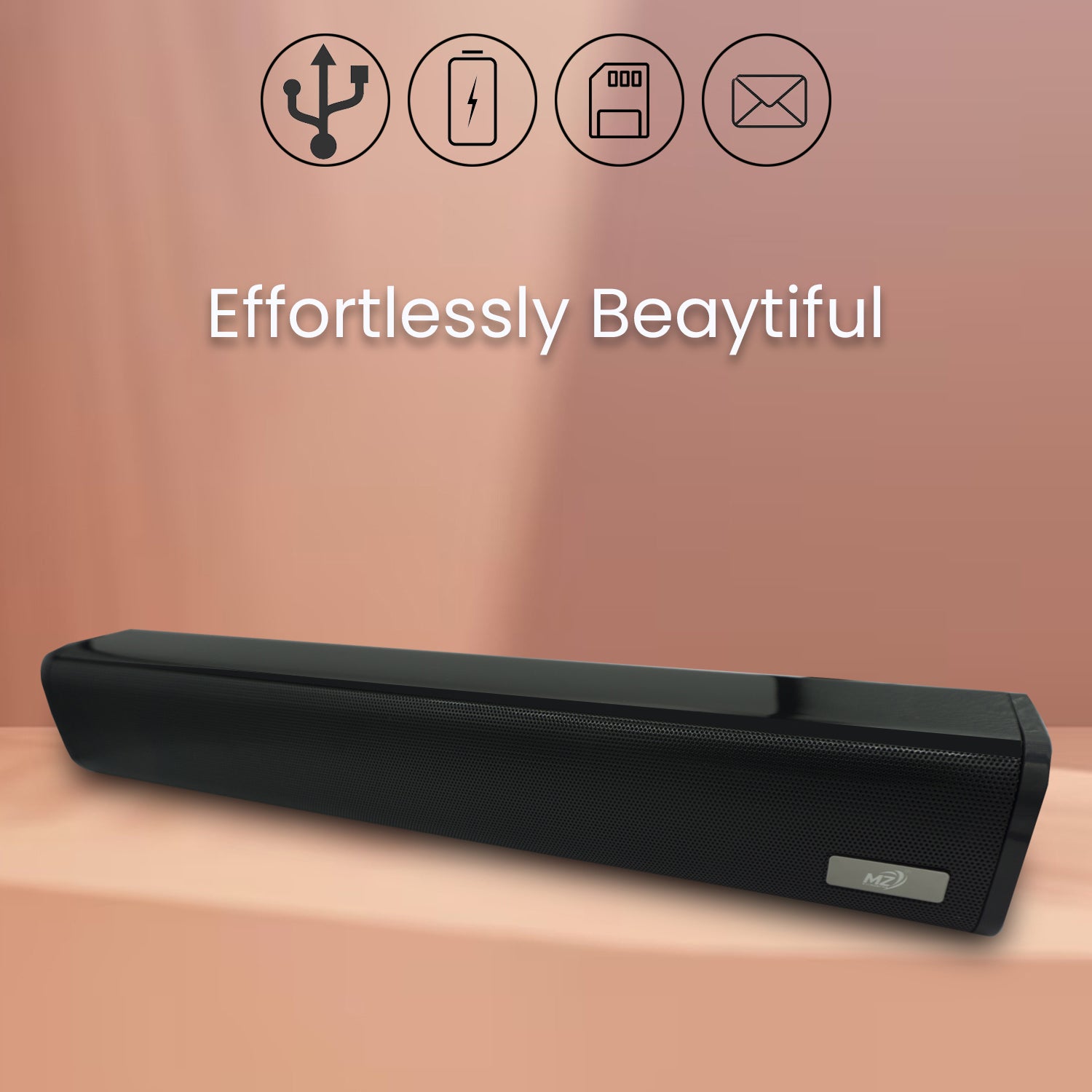 MZ m21 Bluetooth 2.0 Channel Soundbar with 16 W RMS Output