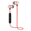 MZ gold Magnet Wireless Bluetooth Headphones, Headset with Mic and Sound Button Earphone