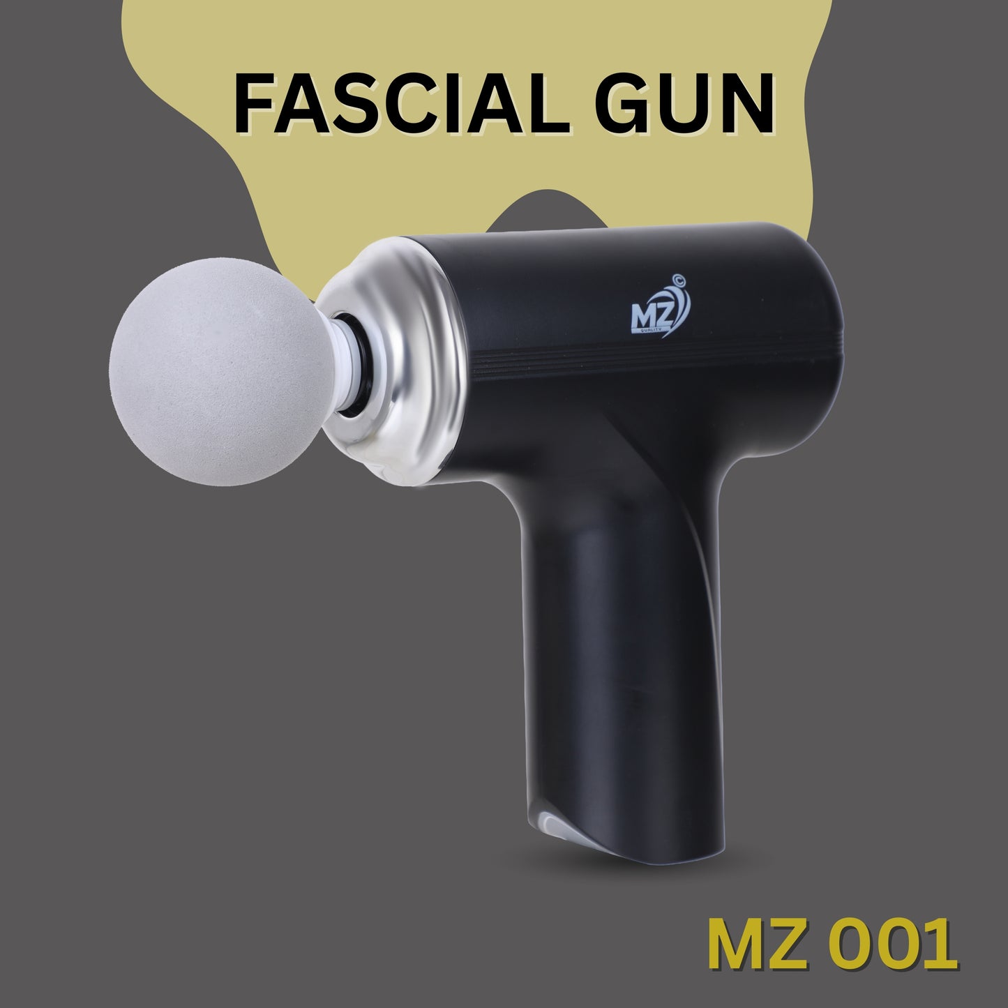 mz quality Body Massager for Pain Relief | Massage Gun for Back Leg & Full Body | 4 Specialized Heads For Full Body Pain Relief - Multicolor