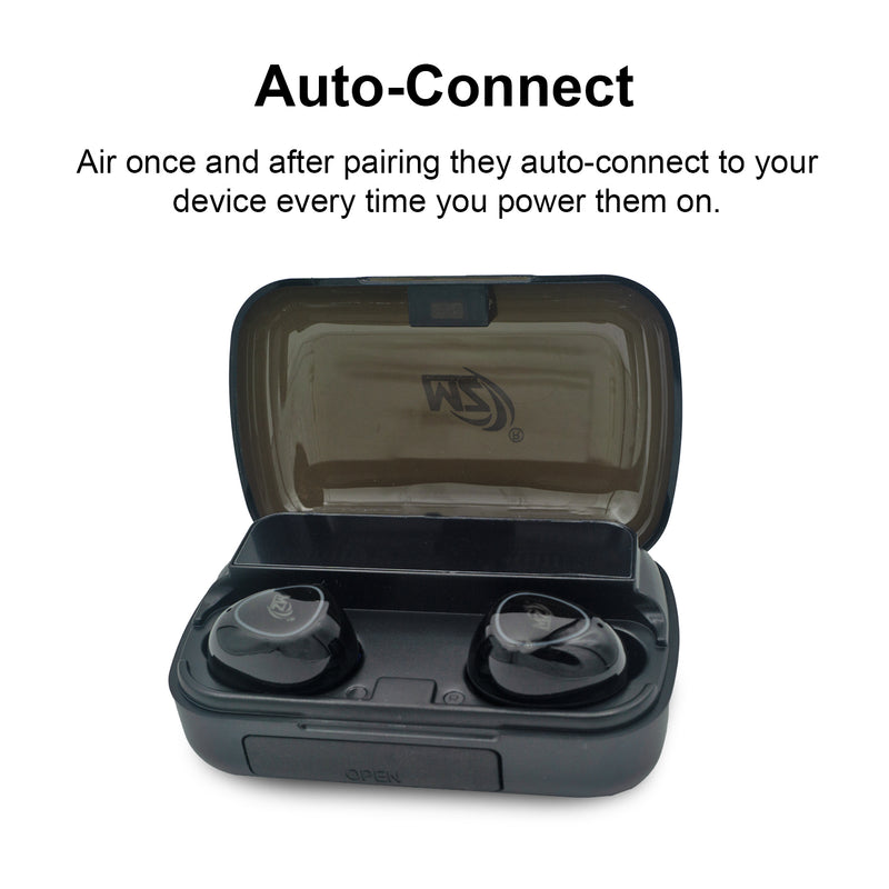 mz m10 Earbuds with 30H of Playtime, Low Latency, Quad Mic 
