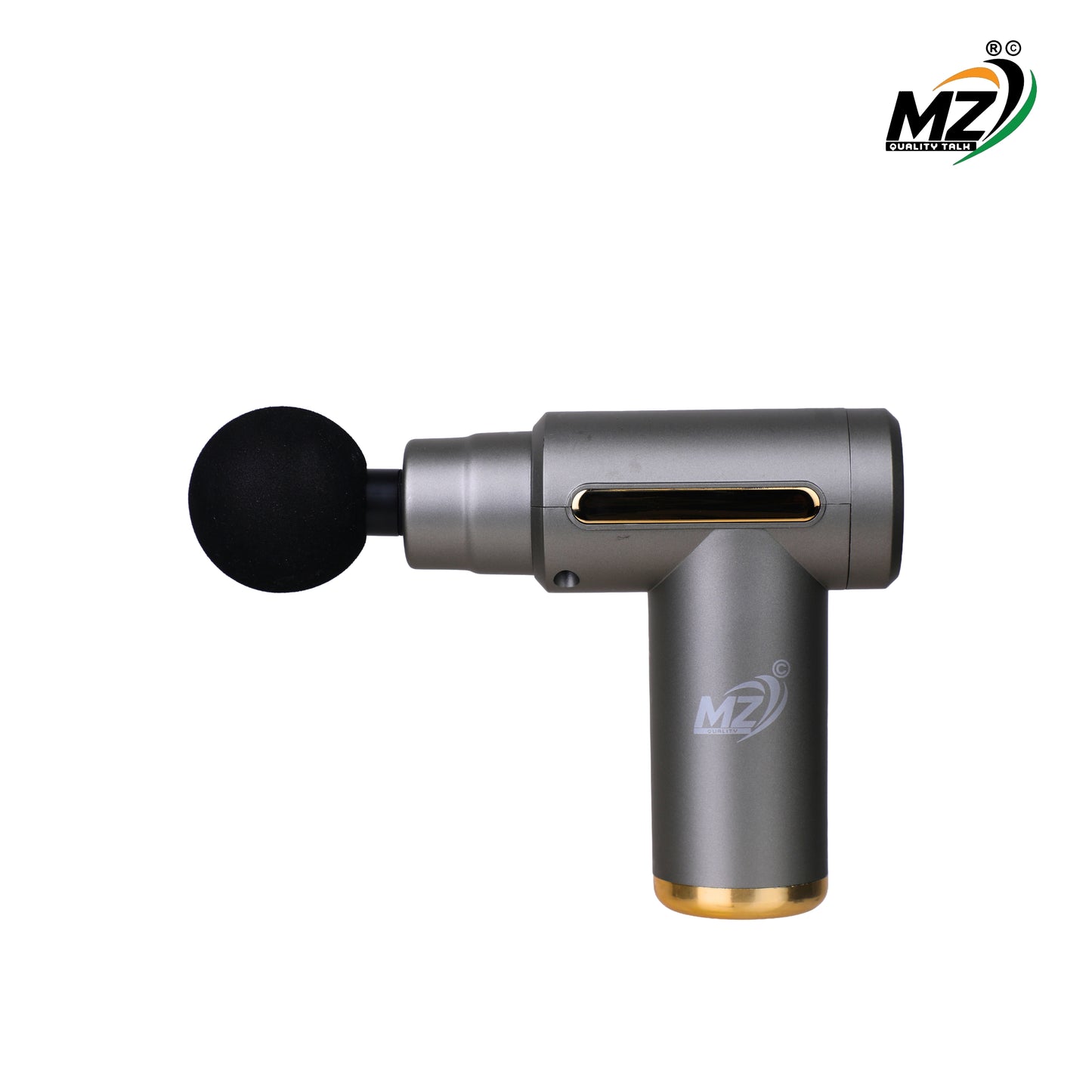 Massage Gun with 4 Attachment Heads, Black, Percussion Massager, Deep Tissue Muscle Recovery