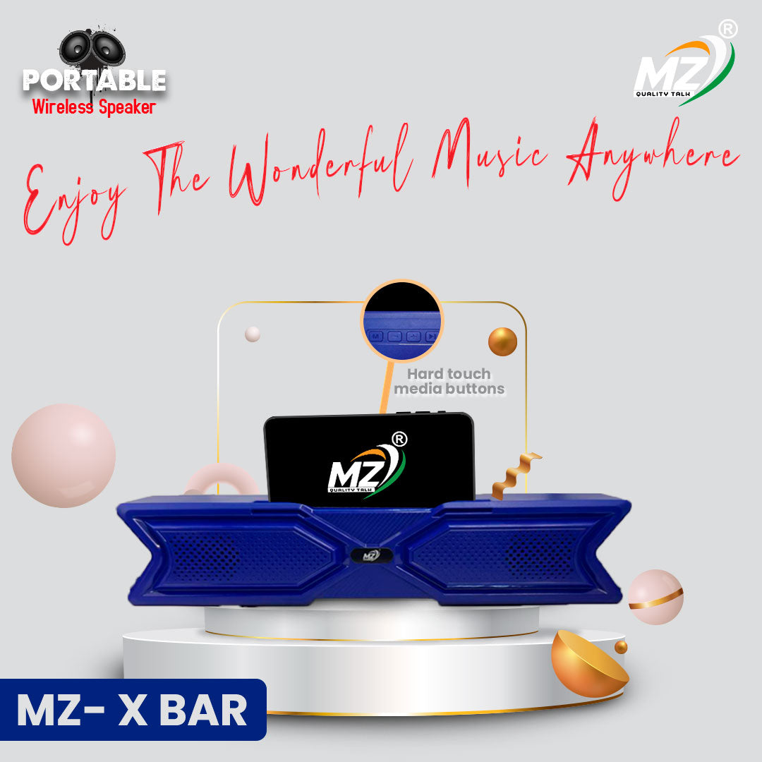 MZ-X BAR Bluetooth Sound Bar- Immersive Audio, Sleek Design