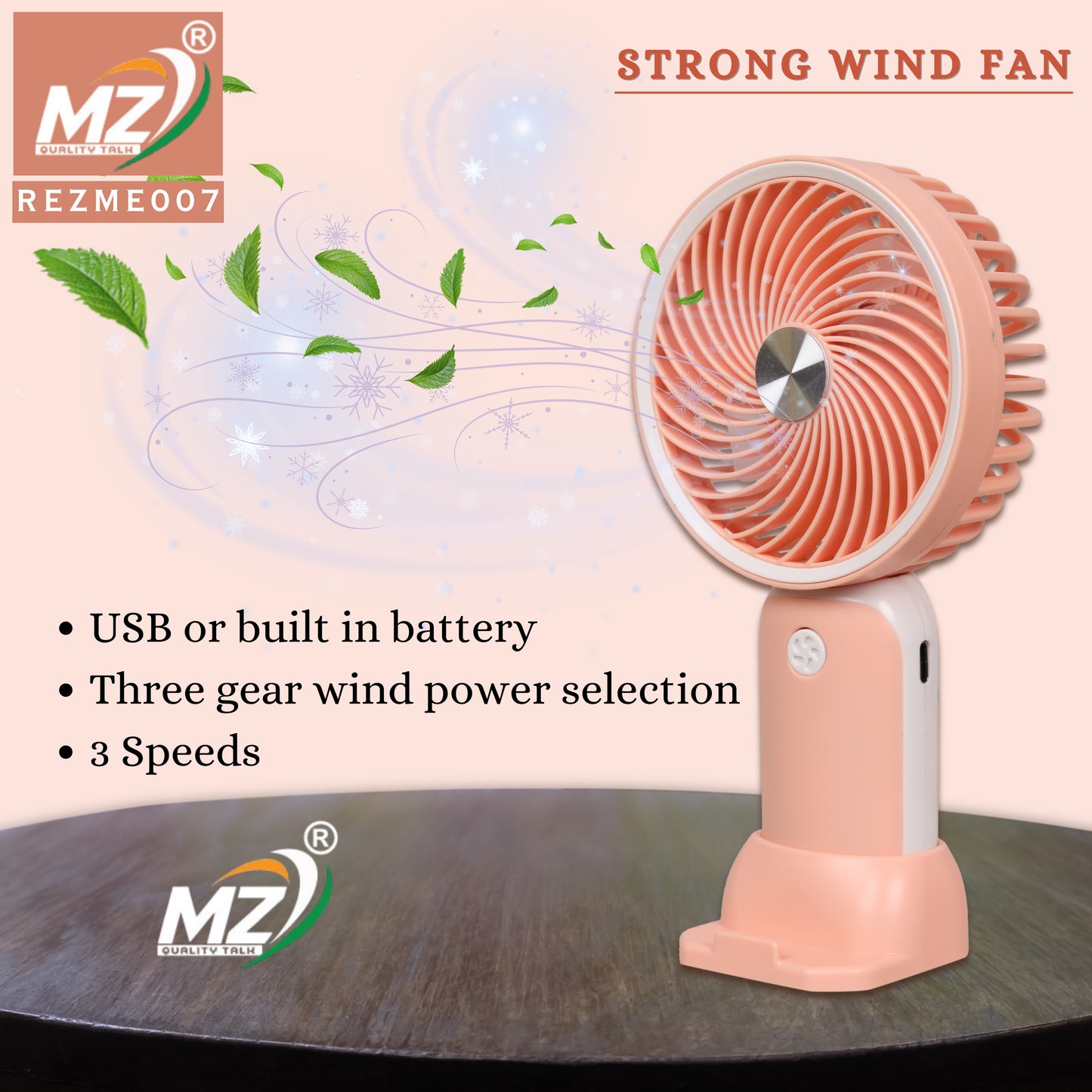 Rechargeable Portable Fan