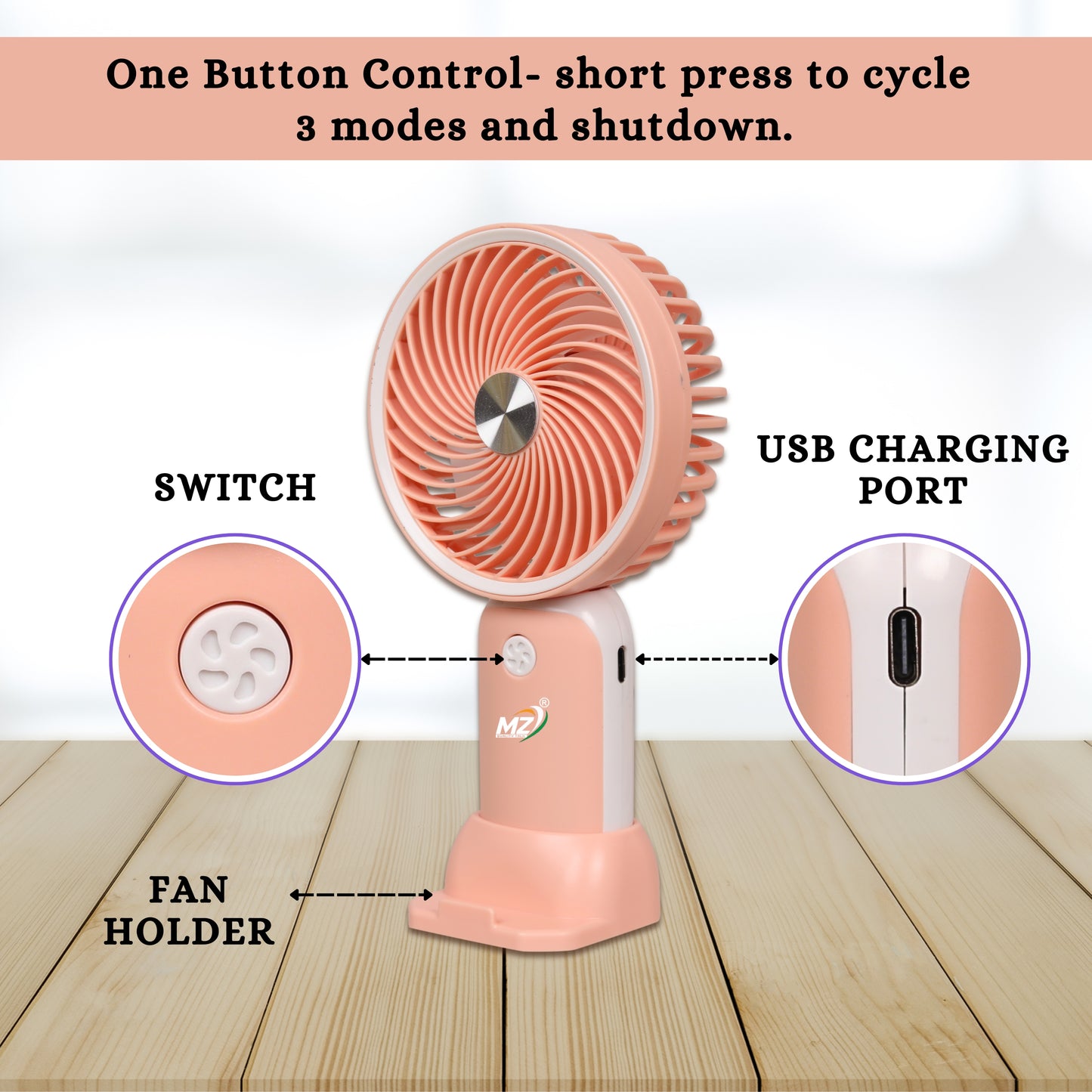 Rechargeable Portable Fan