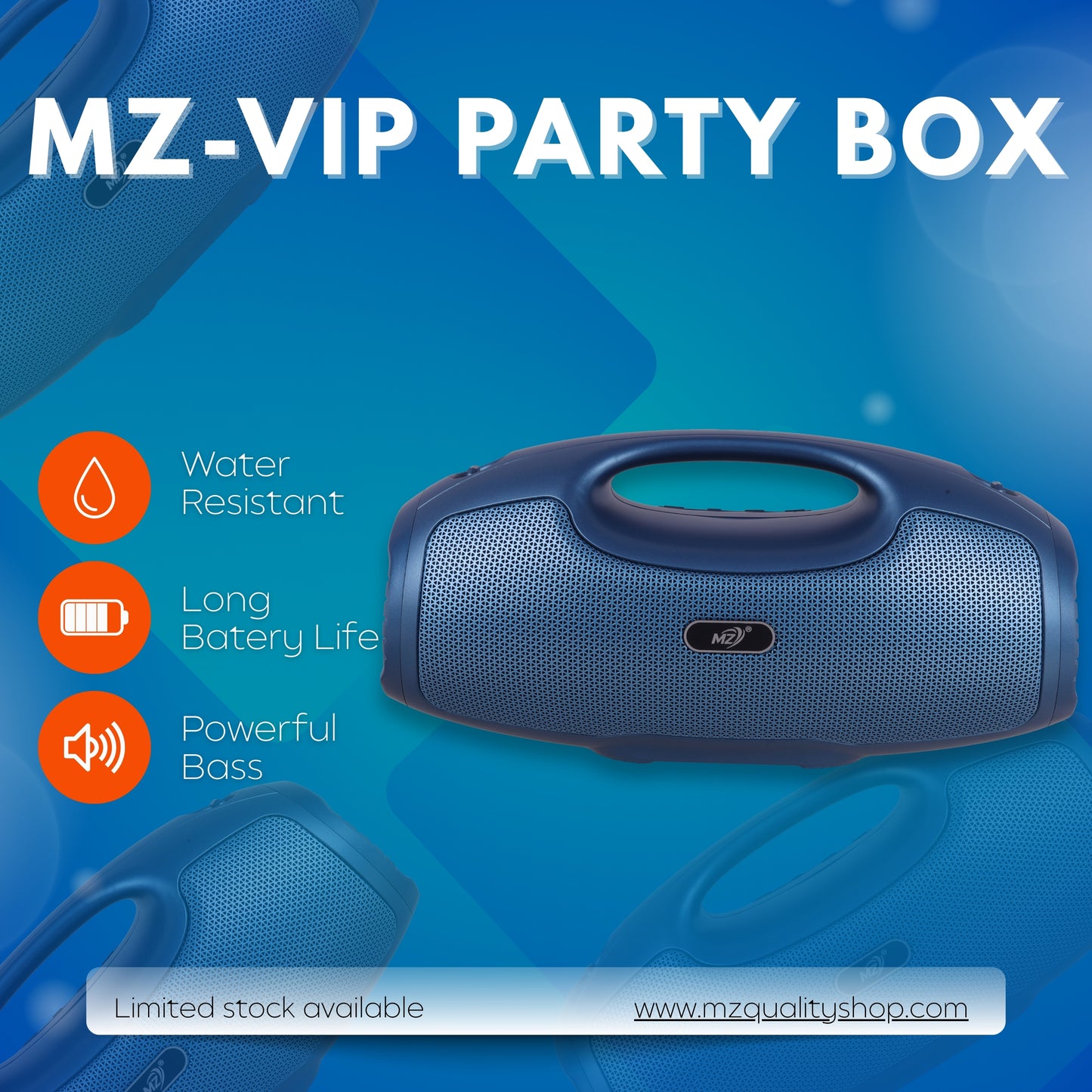 MZ-VIP Party Box Wireless Speaker