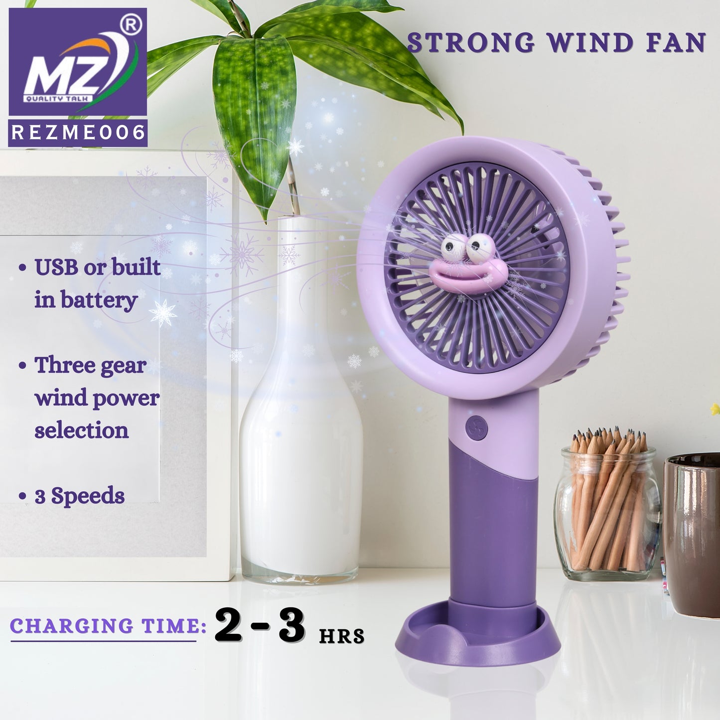 USB Portable Mini Fan – Compact, Powerful & Convenient