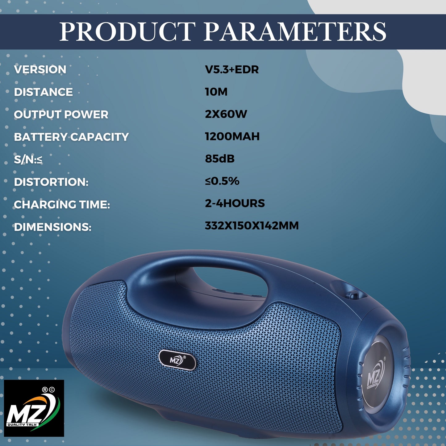 MZ-VIP Party Box Wireless Speaker