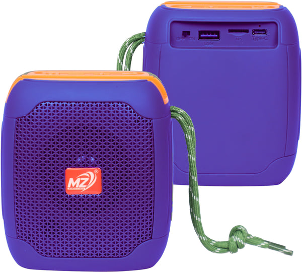 Mz Quality Talk 5W Portable Speaker,24 Hours Playtime,Powerful Bass, Wireless Stereo Speaker 5 W Bluetooth Speaker  (Blue, 5.1 Channel)