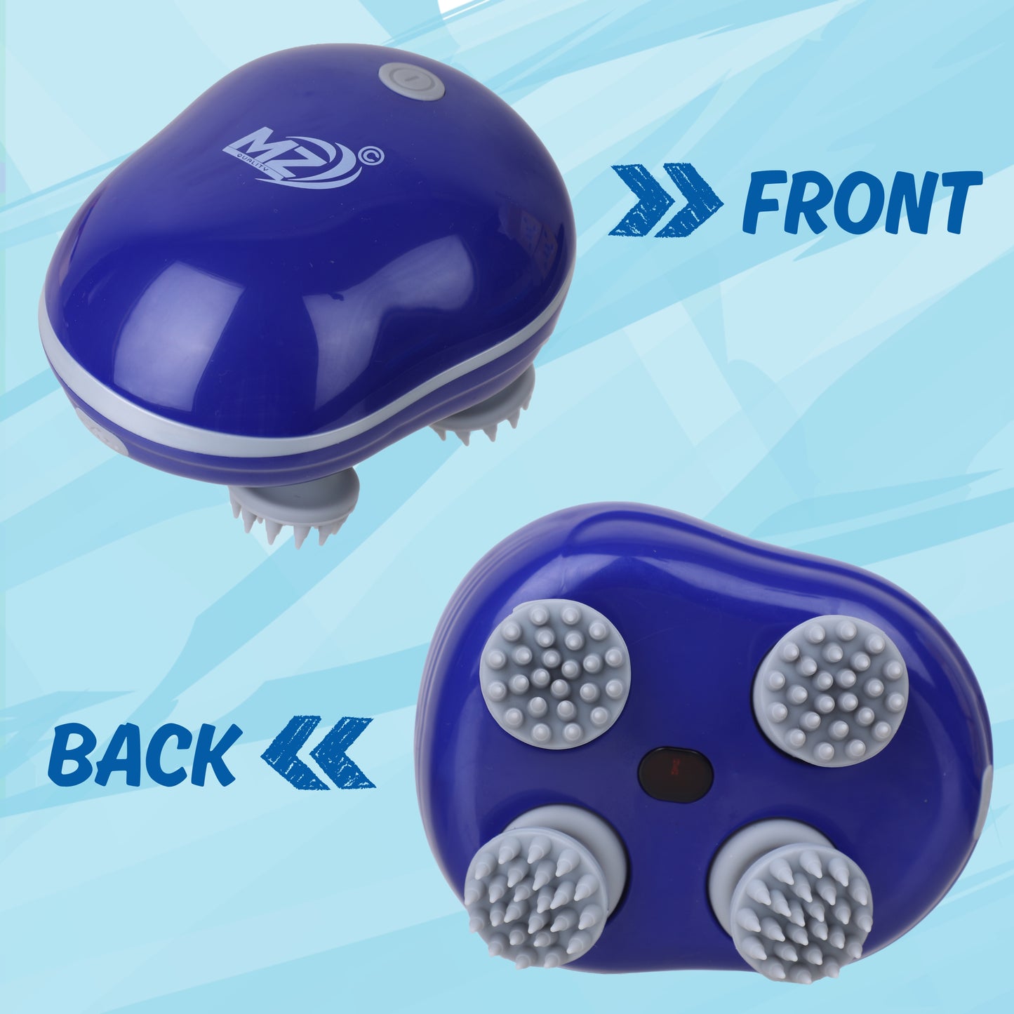 Mz quality Silicon Kneading Points with Detachable Heads | Scalp, Body & Head Massager