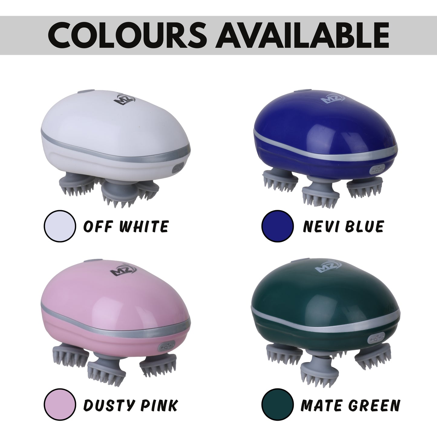 Mz quality Silicon Kneading Points with Detachable Heads | Scalp, Body & Head Massager