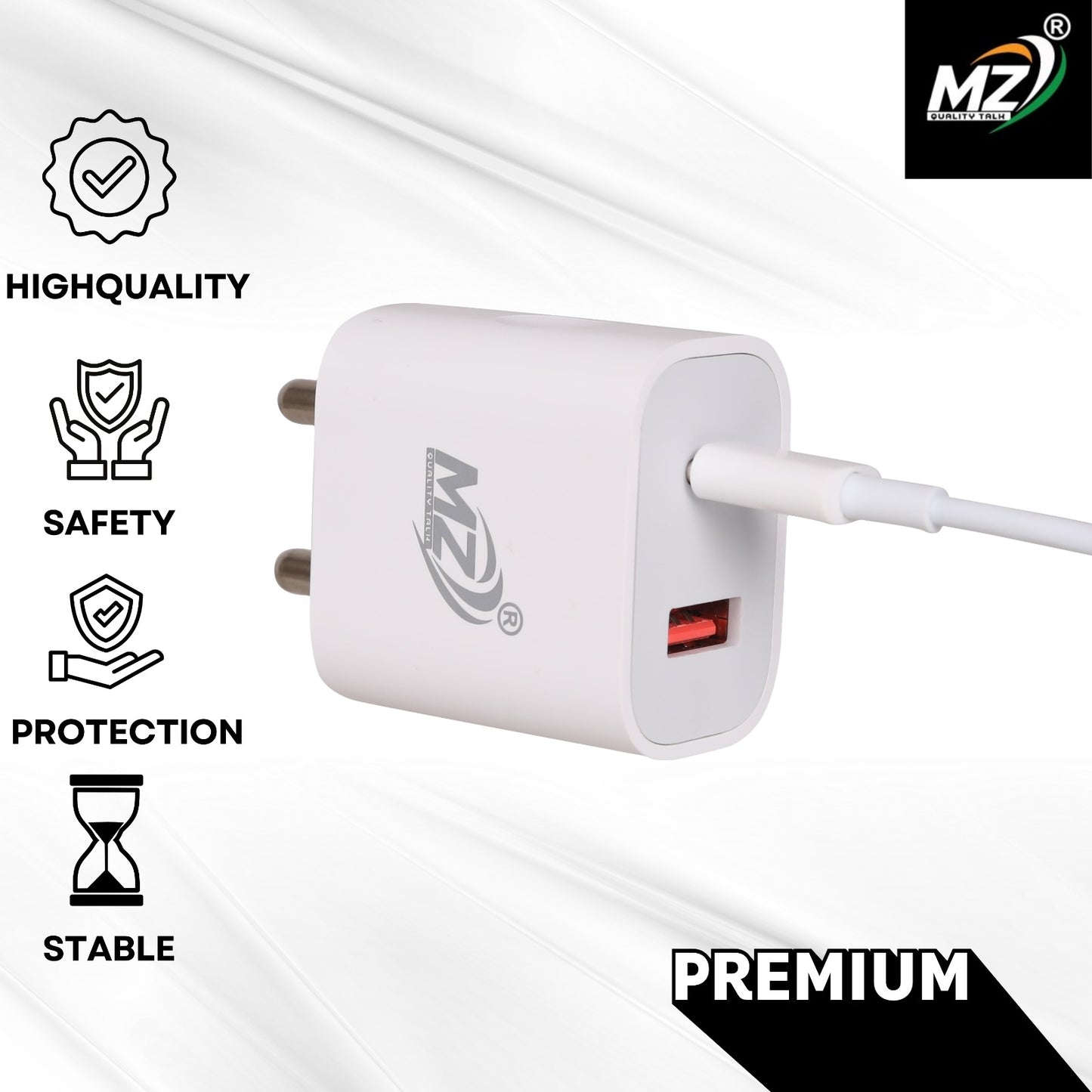 MZ-2-in-1 Fast Charger with Adaptor – Charge Smarter, Anywhere