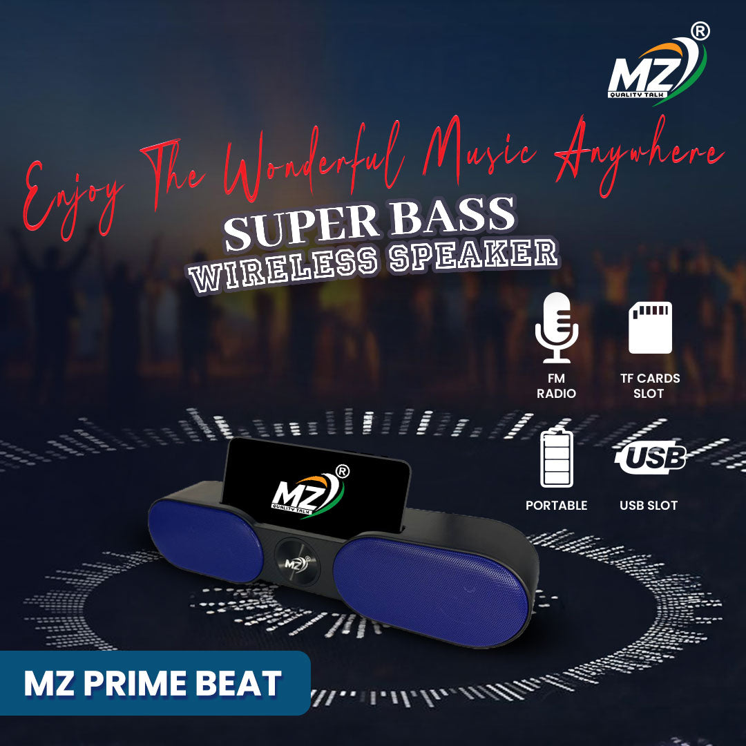 MZ-PRIME BEAT Bluetooth Sound Bar- Immersive Audio, Sleek Design