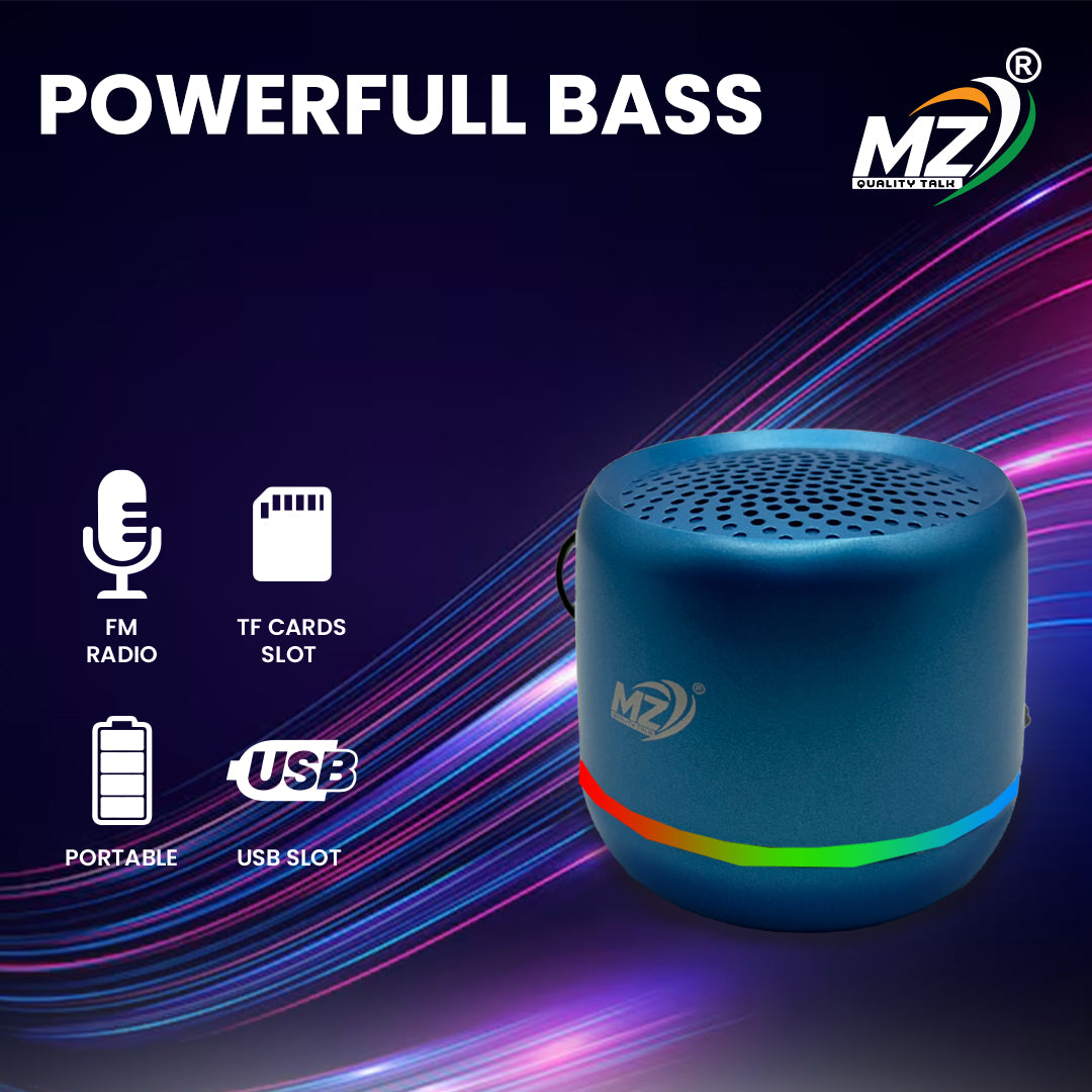 MZ Blitz Pro Stylish & Fun – Compact RGB Bluetooth Speaker