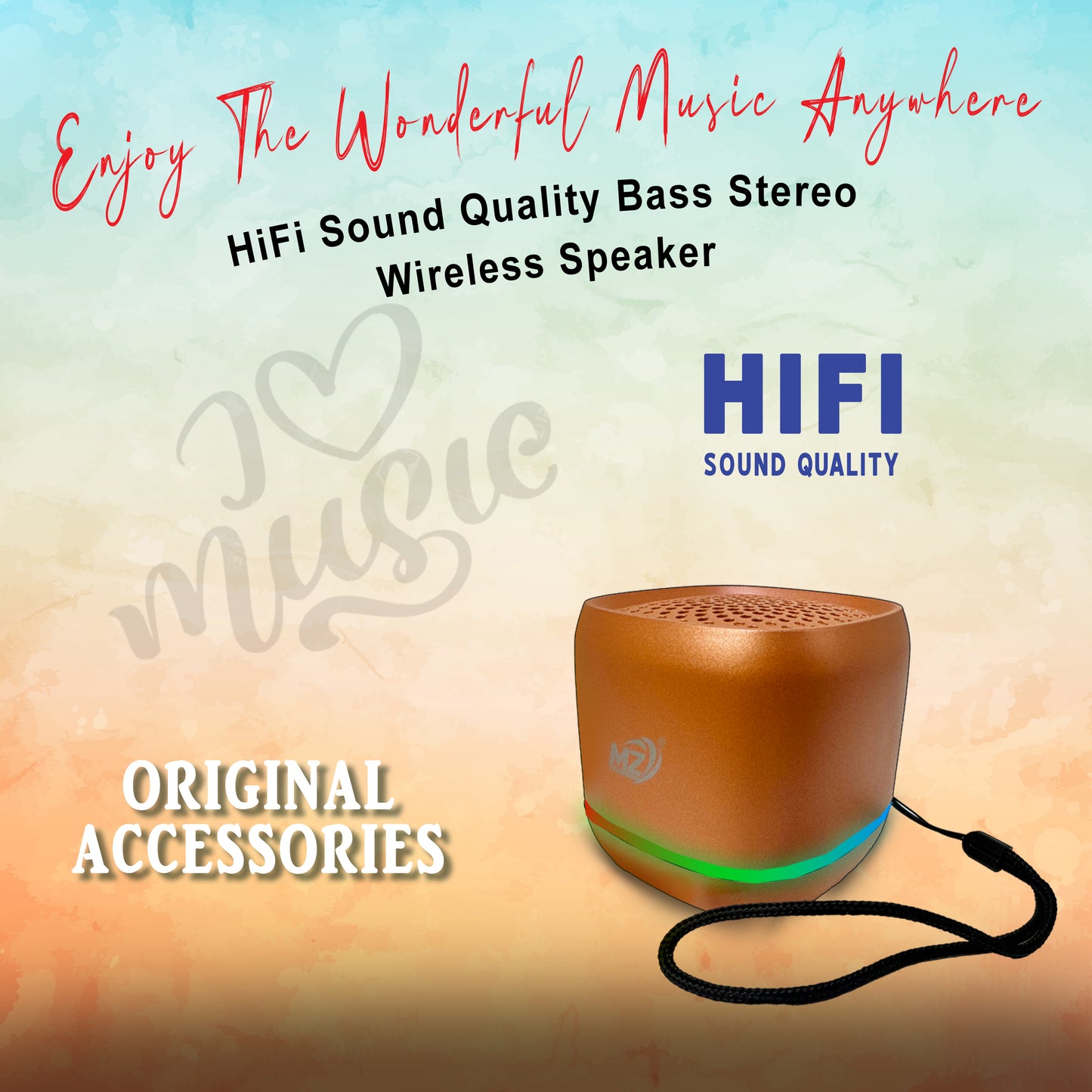 MZ Spinx Bluetooth Speaker with RGB Lights