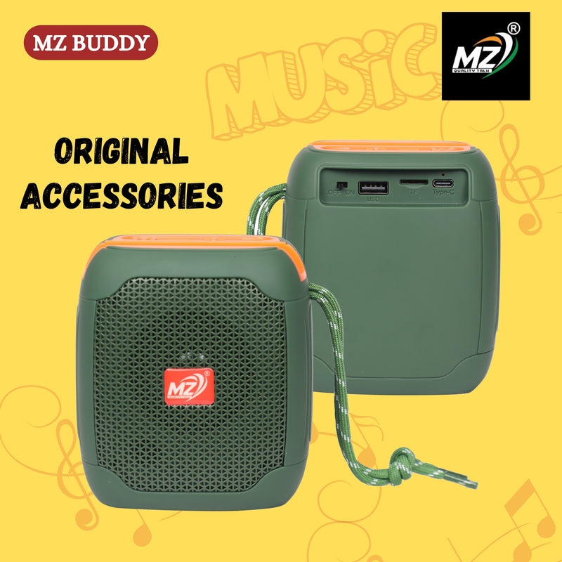Mz Quality Talk 5W Portable Speaker,24 Hours Playtime,Powerful Bass, Wireless Stereo Speaker 5 W Bluetooth Speaker  (Blue, 5.1 Channel)