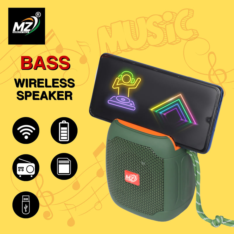 Mz Quality Talk 5W Portable Speaker,24 Hours Playtime,Powerful Bass, Wireless Stereo Speaker 5 W Bluetooth Speaker  (Blue, 5.1 Channel)